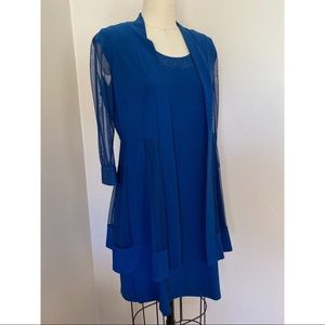 R&M Richards Royal Blue Dress Set